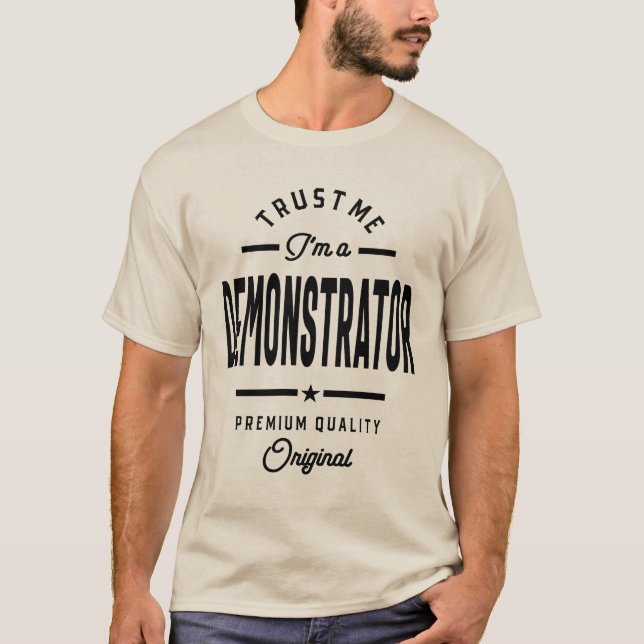 Camiseta Profissão de Título de Trabalho Engraçado do Manif (Frente)