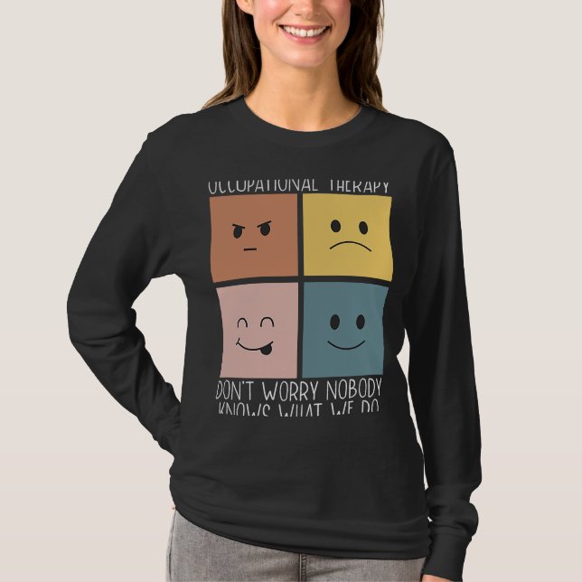 Camiseta Profissão De Trabalho Em Terapia Ocupacional (Frente)