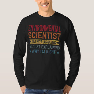 Camiseta Profissão Engraçada Cita Cientista Ambiental