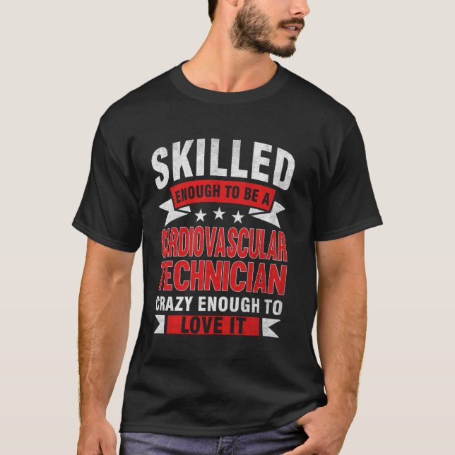 Camiseta Profissão Engraçada Citação Cardiovascular (Frente)