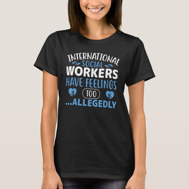 Camiseta Profissão Internacional de Trabalho Social (Frente)