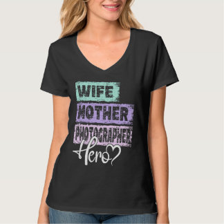 Camiseta Profissão mãe heroína mãe Fotógrafa 1