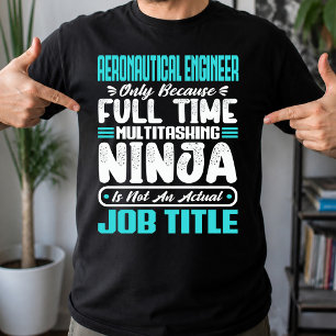 Camiseta Profissão Título de Engenheiro Aeronáutico Habilid