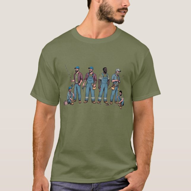 Camiseta Profissionais vão pescar (Frente)