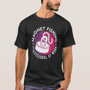Camiseta Profissional da pesca com ímã no trabalho Pescador