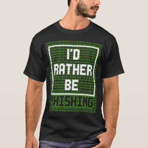 Camiseta Profissional de segurança cibernética de phishin