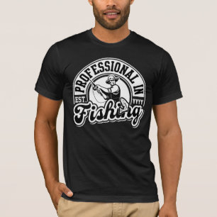 Camiseta Profissional na pesca (Est. Ano customizável)