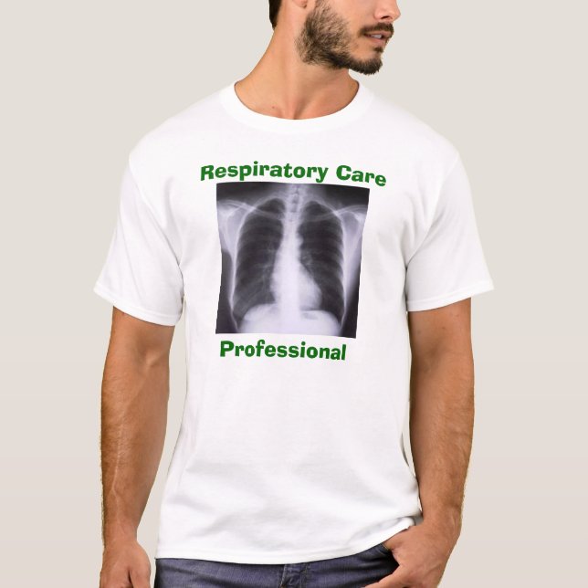 Camiseta Profissional respiratório do cuidado (Frente)