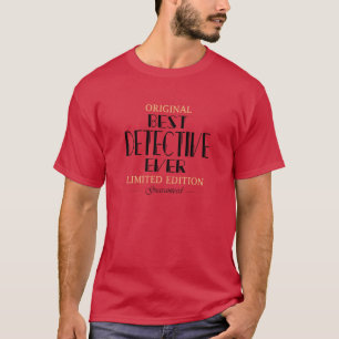 Camiseta Profissões de Ocupação do Melhor Cargo de Detetive