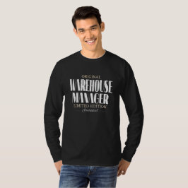 Camiseta Profissões do Cargo do Gestor de Armazém