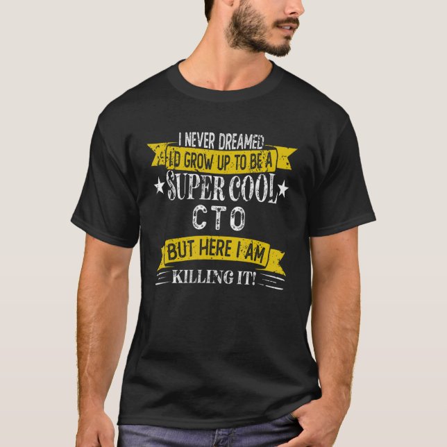Camiseta Profissões do Título de CTO (Frente)