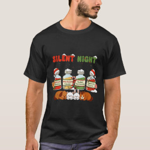 Camiseta Profol Noite Silenciosa Veterinário Engraçado Nata