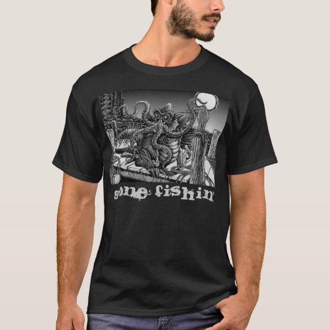 Camiseta Profundamente uma pesca ida (Frente)