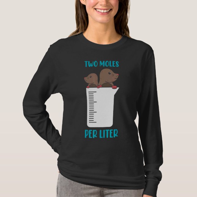 Camiseta Programa Ciência Stem Dois Moles Por Litro Estudan (Frente)