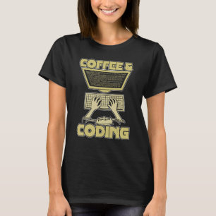 Camiseta Programa Coder Caffeine Programing Software Coffee