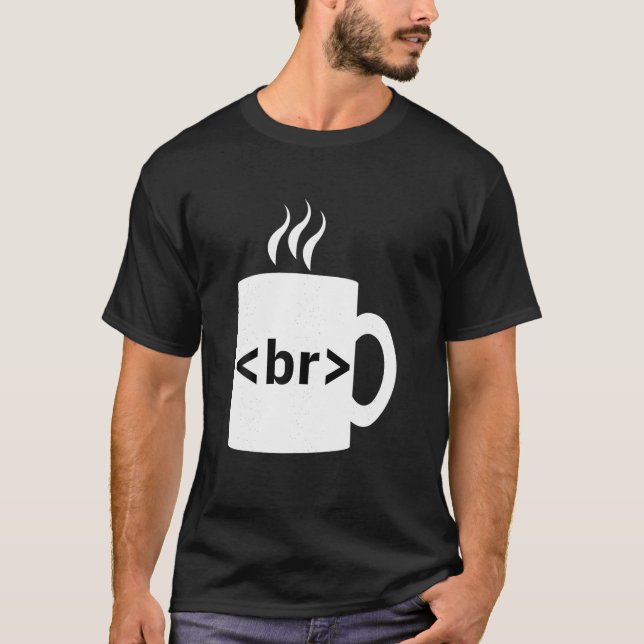 Camiseta Programa de Ciência da Computação JavaScript de Qu (Frente)