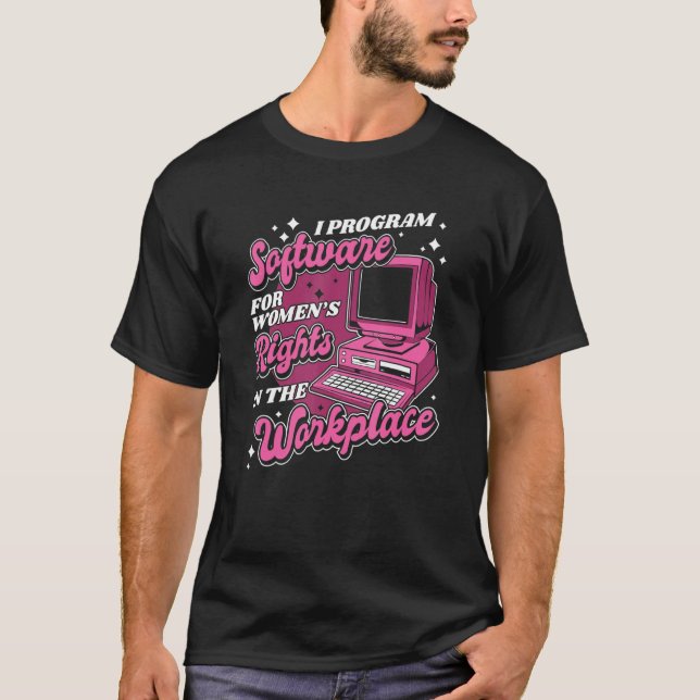 Camiseta Programa de Engenheiro de Software de Codificação  (Frente)