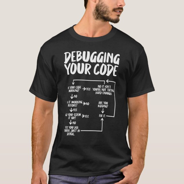 Camiseta Programa de Engenheiros de Software de Depuração d (Frente)
