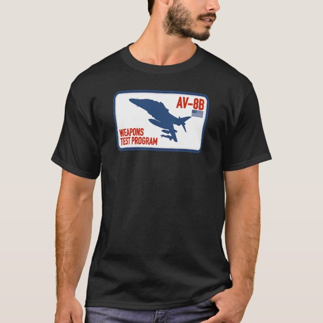 Camiseta Programa de ensaio de voo 1 Av 8b (Frente)