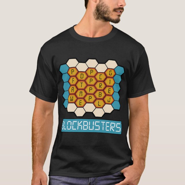 Camiseta Programa de Quiz Retro TV Blockbusters 80s (Frente)