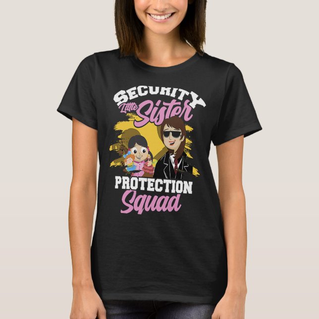 Camiseta Programa de segurança do esquadrão de proteção de  (Frente)
