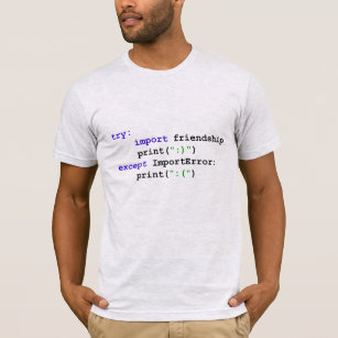Camiseta Programa do pitão: Deixe-nos ser amigos