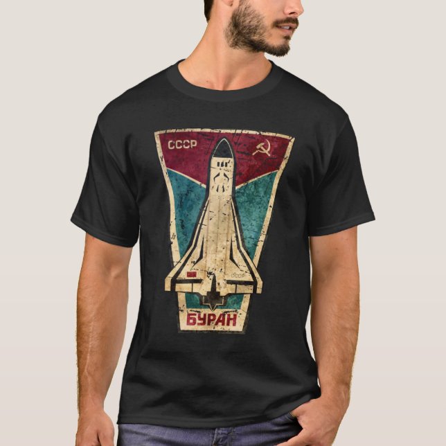 Camiseta Programa espacial soviético Buran USSR Rocket CCCP (Frente)