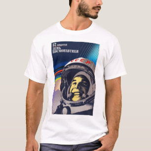 Camiseta Programa Espacial Soviético Cosmonaut Day YURI GAG