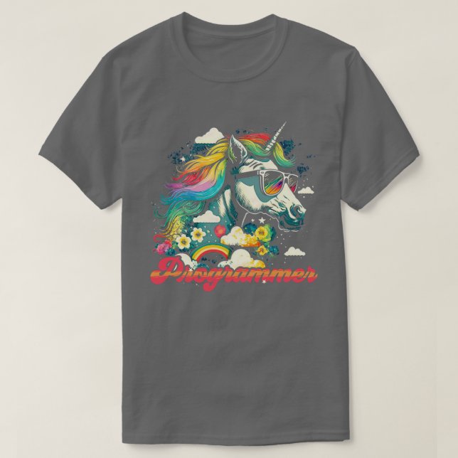Camiseta Programa Rainbow Unicorn (Frente do Design)