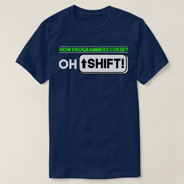 Camiseta Programação Como os programadores amaldiçoam (Frente do Design)
