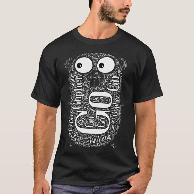 Camiseta Programação da Gopher de Golang (Frente)