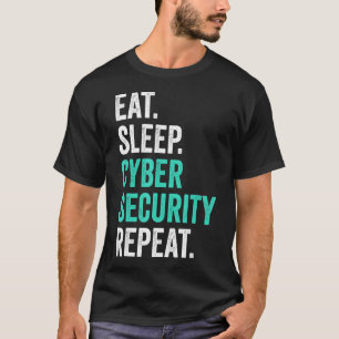 Camiseta Programação de computador Nerd de TI Coma o Cyber-