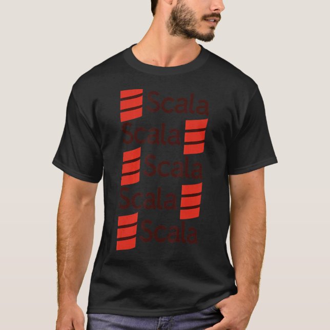 Camiseta Programação de software Scala Codificação D (Frente)