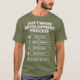 Camiseta Programação engraçada do processo de desenvolvi