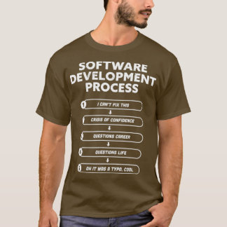 Camiseta Programação engraçada do processo de desenvolvimen