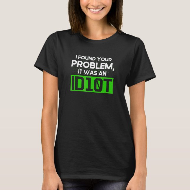 Camiseta Programação Idiota Sintaxe Programador Desenvolvim (Frente)