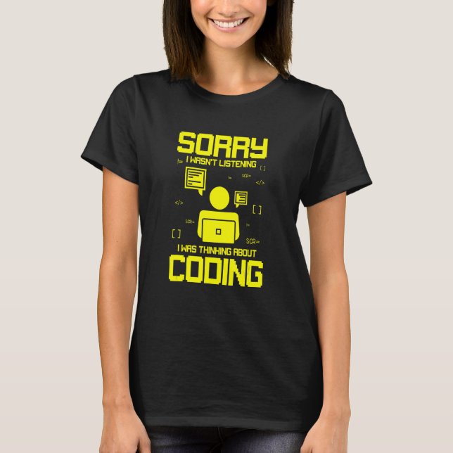 Camiseta Programação Para Codificação Pensando Sobre Codifi (Frente)