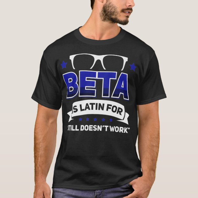 Camiseta Programador Admin Linu Binário Beta Premium (Frente)