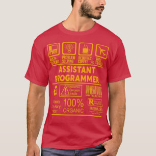 Camiseta PROGRAMADOR ASSISTENTE NICE DESIGN 2017 Classic TS