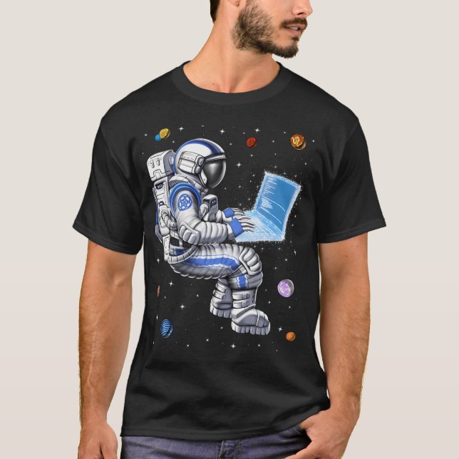 Camiseta Programador Astronauta Espacial (Frente)