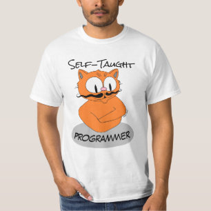 Camiseta Programador Autodidata, senhor Gato™