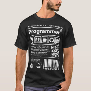 Camiseta Programador barcode devops desenvolvedor scrum cod