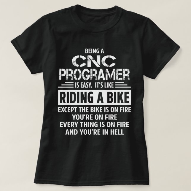 Camiseta Programador CNC (Frente do Design)