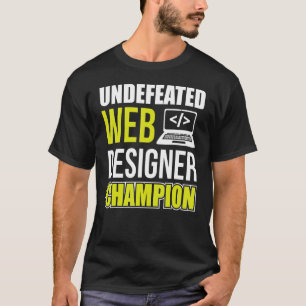 Camiseta Programador Css Campeão De Web Designer Não Derrot