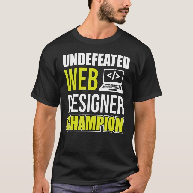 Camiseta Programador Css Campeão De Web Designer Não Derrot (Frente)