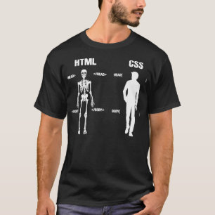 Camiseta Programador CSS HTML Programação PC PC Ner