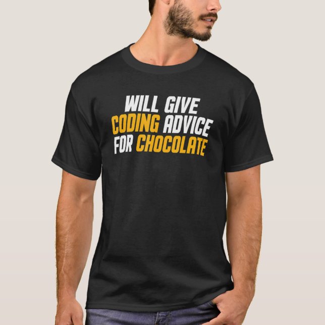 Camiseta Programador Dar Conselhos De Codificação Para Cho (Frente)