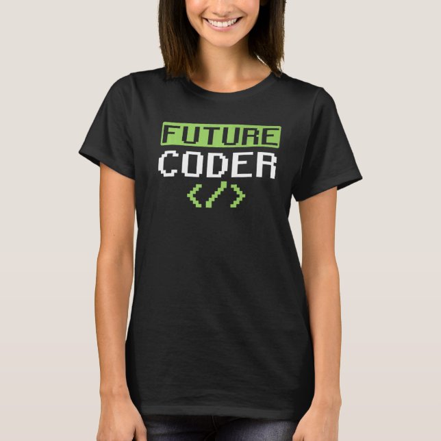 Camiseta Programador de Codificação de Códigos Futuros de C (Frente)