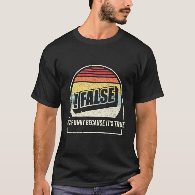 Camiseta Programador de Codificação de Programação Falsa da (Frente)