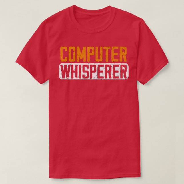 Camiseta Programador de Codificação Engraçado do Whisperer  (Frente do Design)